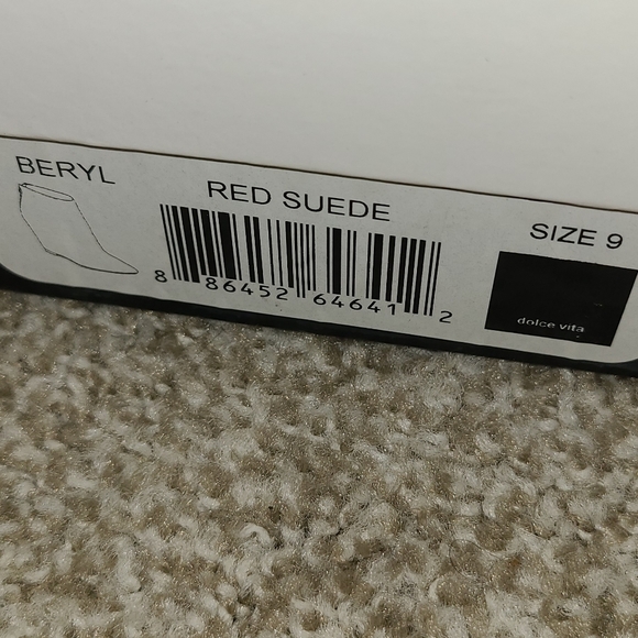 Dolce Vita Beryl Red Suede Wedge Boot Dolce Vita - Picture 5 of 6